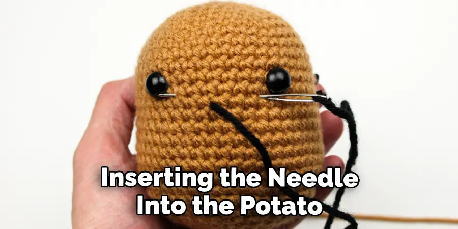 Inserting the Needle Into the Potato