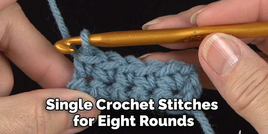 Single Crochet Stitches for Eight Rounds