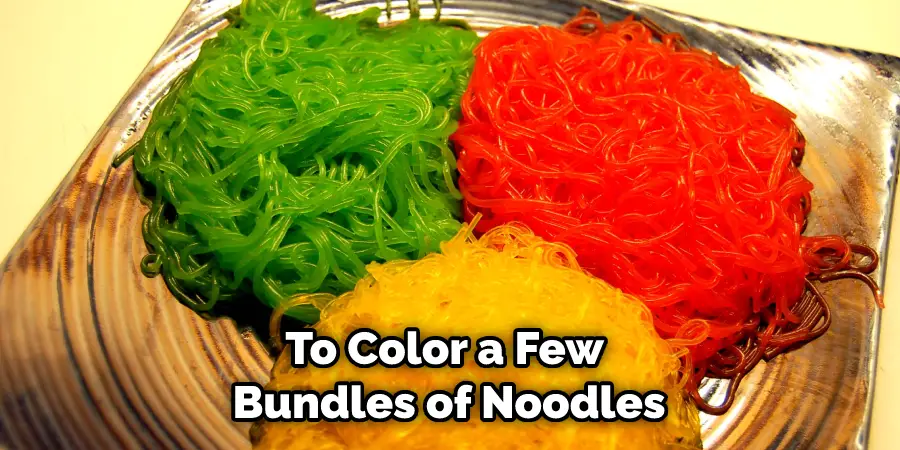 To Color a Few Bundles of Noodles