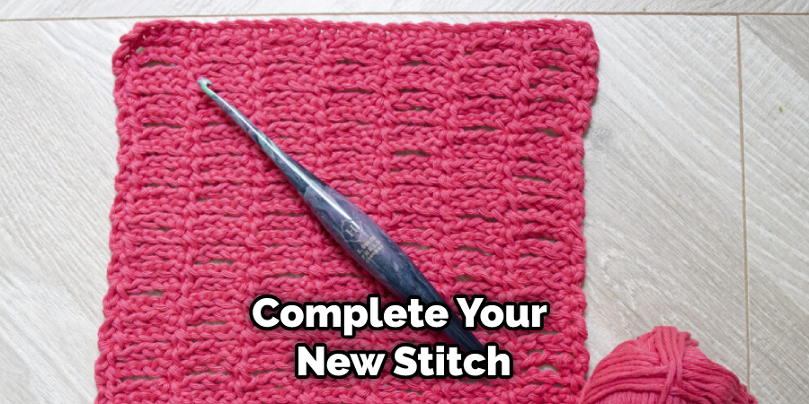 Complete Your New Stitch