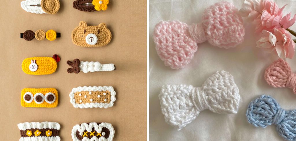 How to Crochet Hair Clips