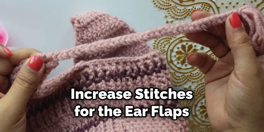 Increase Stitches for the Ear Flaps