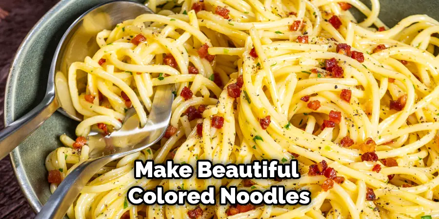 Make Beautiful Colored Noodles