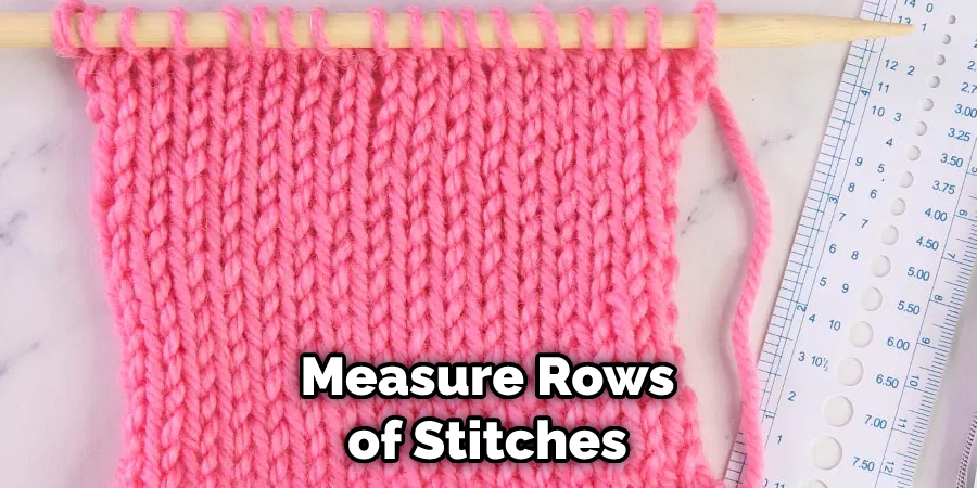 Measure Rows of Stitches