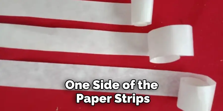 One Side of the Paper Strips