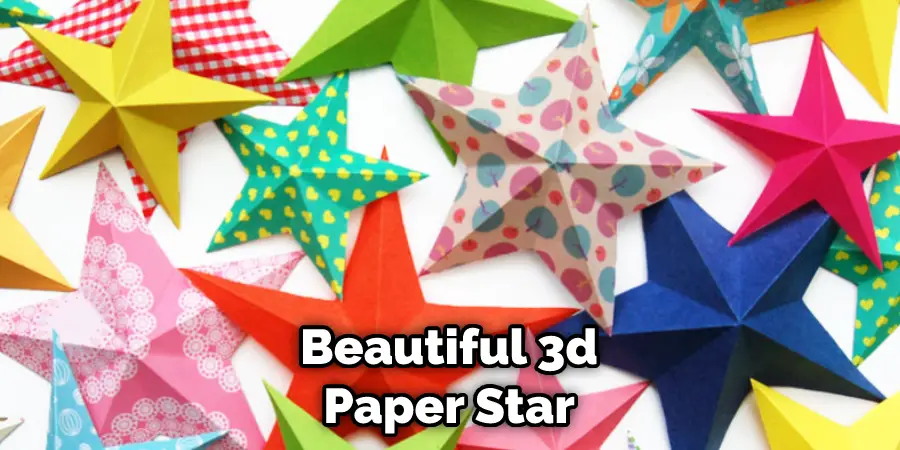 Beautiful 3d Paper Star