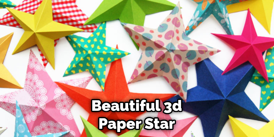 Beautiful 3d Paper Star