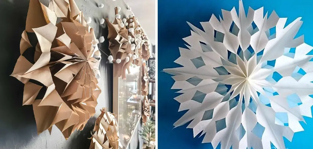 How to Make Snowflakes Out of Paper Bags