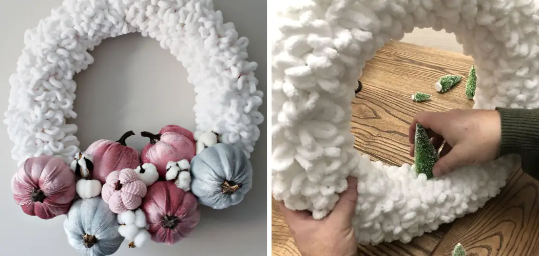 How to Make a Loop Yarn Wreath