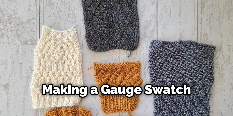 Making a Gauge Swatch