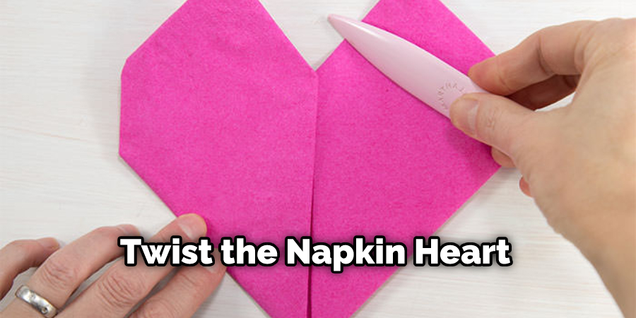 Twist the Napkin Heart