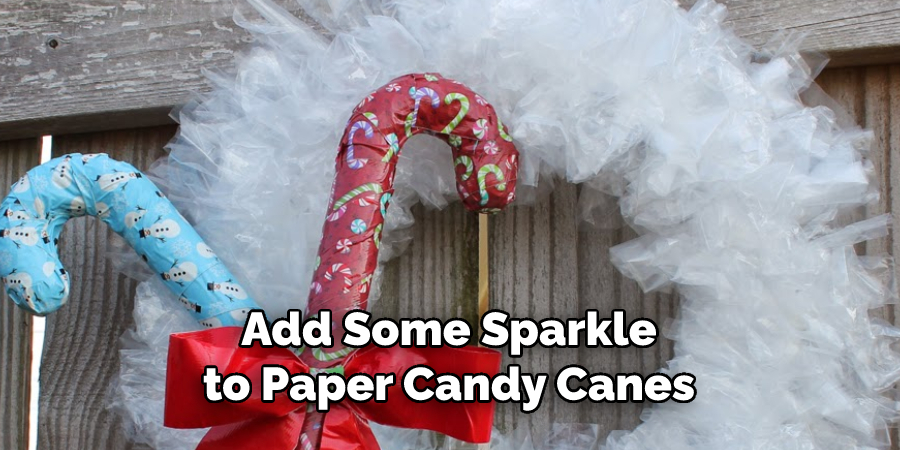 Add Some Sparkle
to Paper Candy Canes