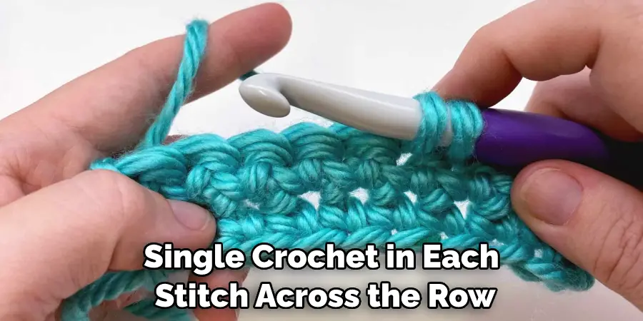Single Crochet in Each Stitch Across the Row