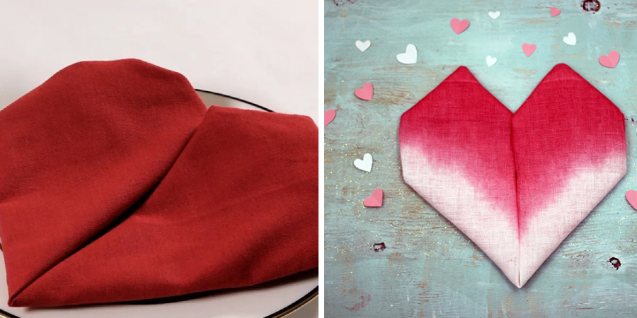 How to Make a Heart Out of a Napkin