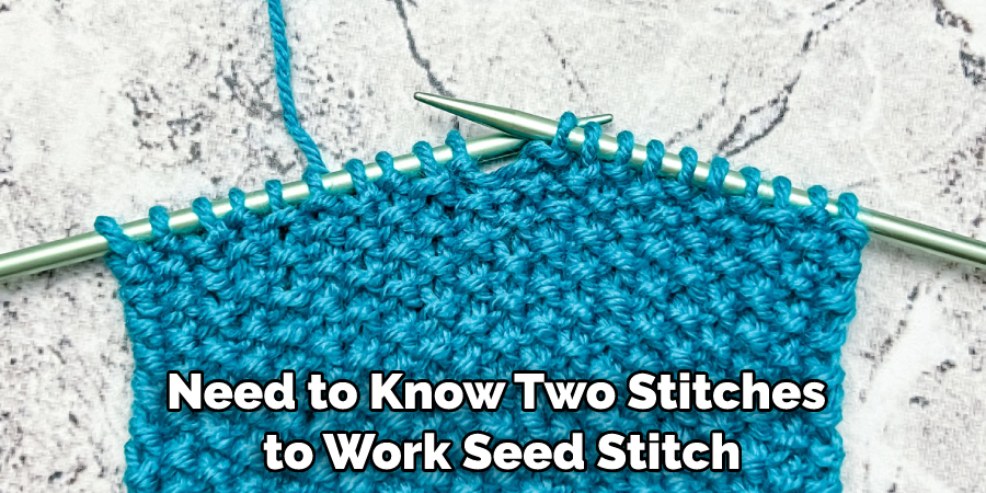 Need to Know Two Stitches to Work Seed Stitch