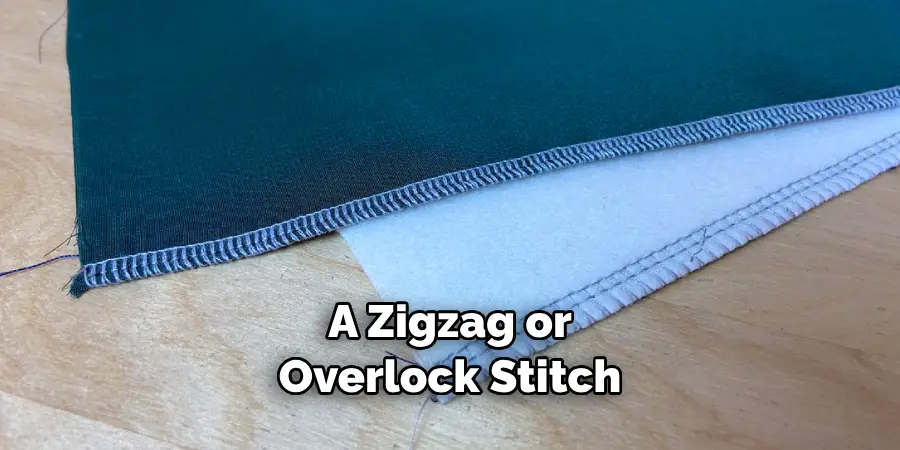 A Zigzag or Overlock Stitch