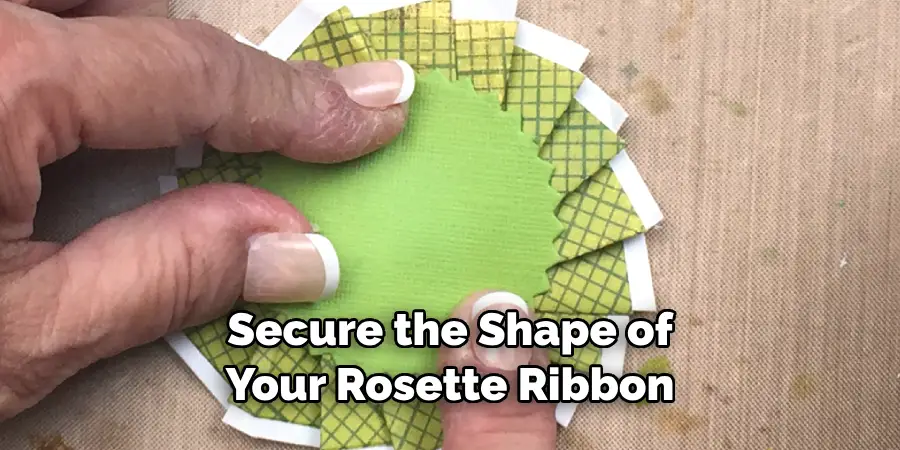 Secure the Shape of Your Rosette Ribbon