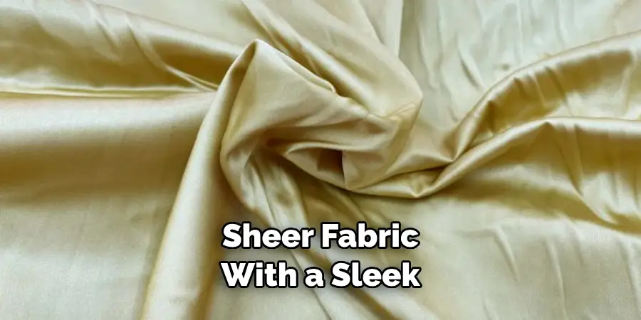 Sheer Fabric With a Sleek
