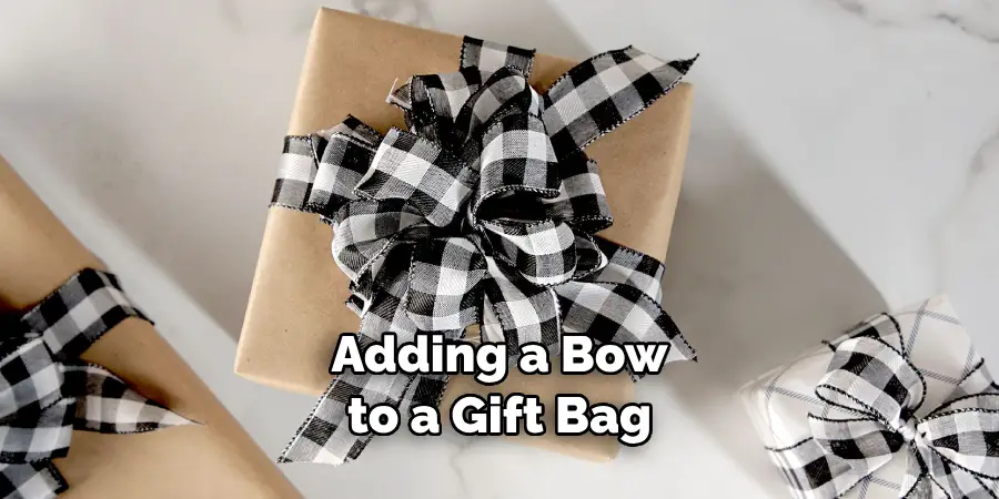 Adding a Bow to a Gift Bag