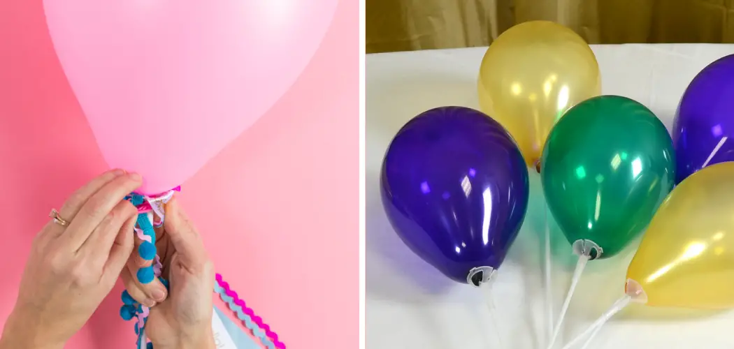 How to Attach Balloon to Stick