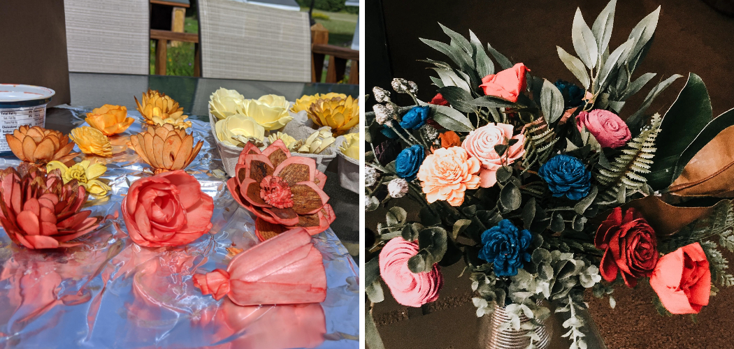 How to Dye Sola Wood Flowers With Glycerin