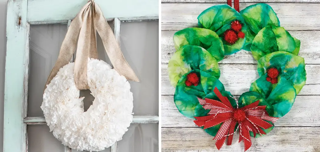 How to Make Coffee Filter Wreaths
