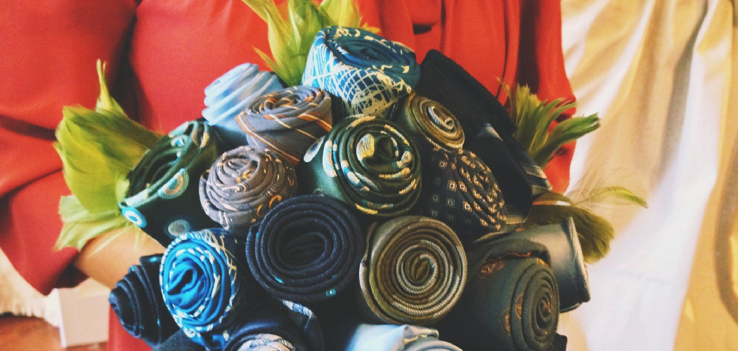 How to Make Flowers Out of Old Ties