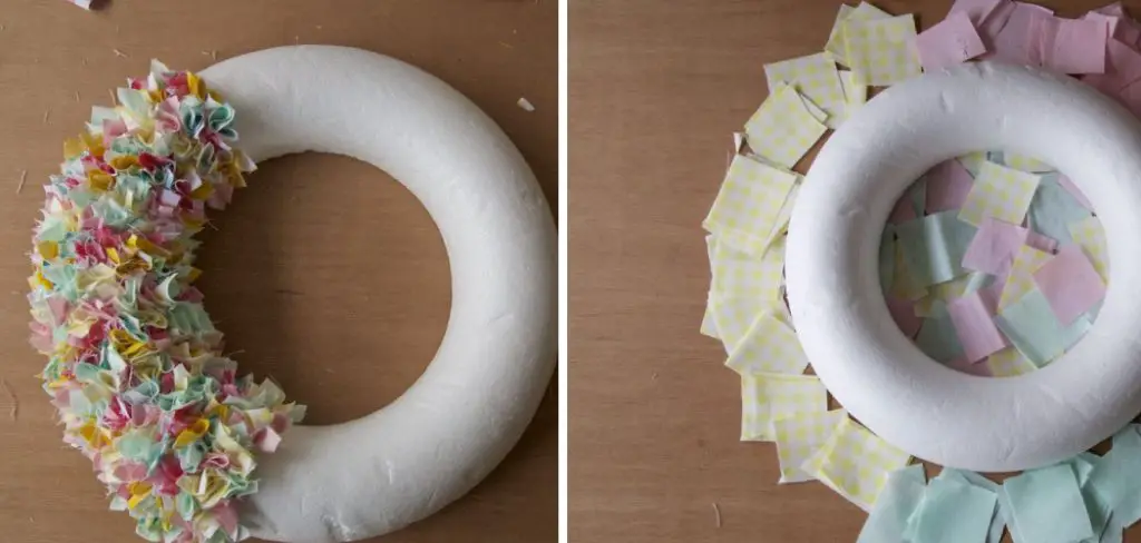 How to Make a Fabric Wreath Styrofoam