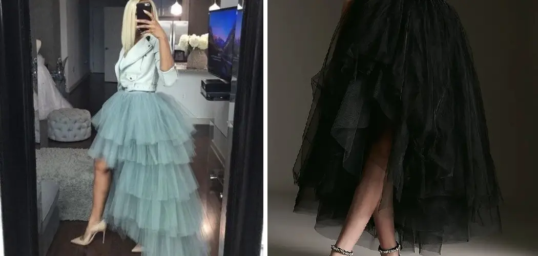 How to Make a High Low Tulle Skirt
