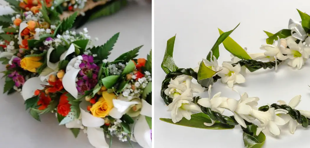 How to Make a Lei With Greenery
