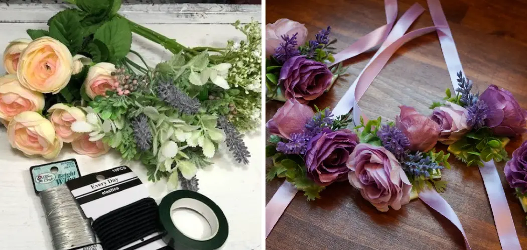 How to Make a Wrist Corsage With Fake Flowers