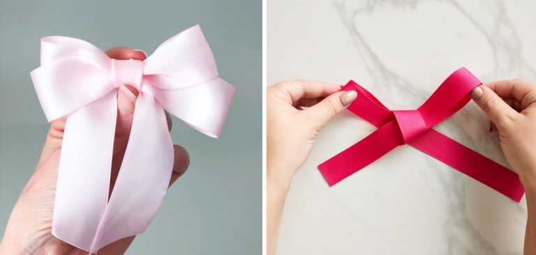 How to Tie a Double Bow With Ribbon | 5 Easy Processes (2024)