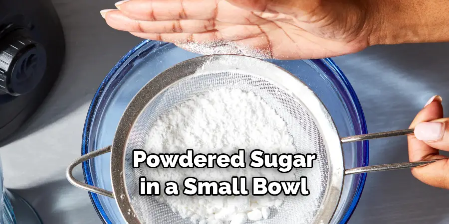 Powdered Sugar in a Small Bowl