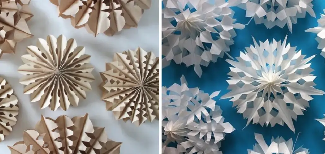 How to Hang Paper Bag Snowflakes