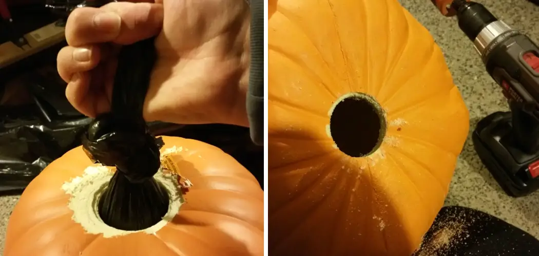How to Weigh down Foam Pumpkins