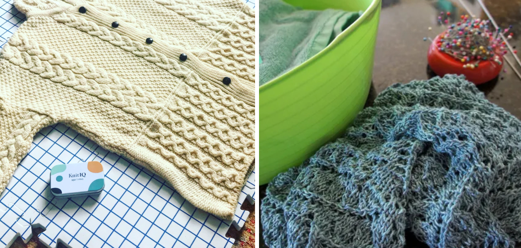 How to Wet Block Knitting