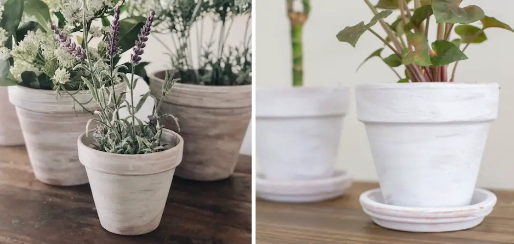 How to Whitewash a Terracotta Pot