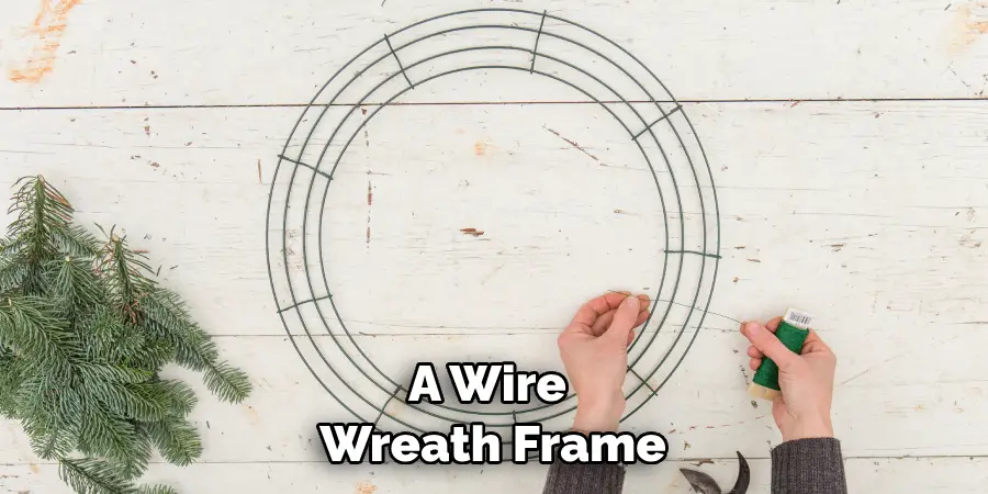 A Wire Wreath Frame