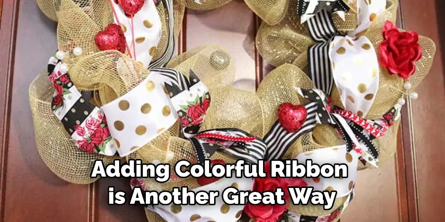 Adding colorful ribbon is another great way