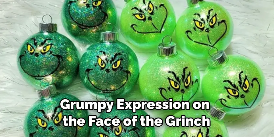 Grumpy Expression on the Face of the Grinch