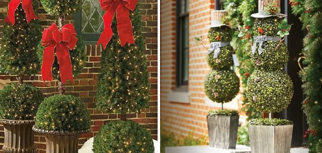 How to Decorate a Topiary for Christmas