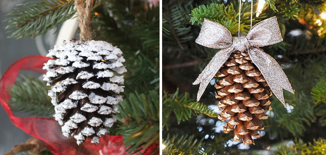 How to Hang Pine Cones on Christmas Tree