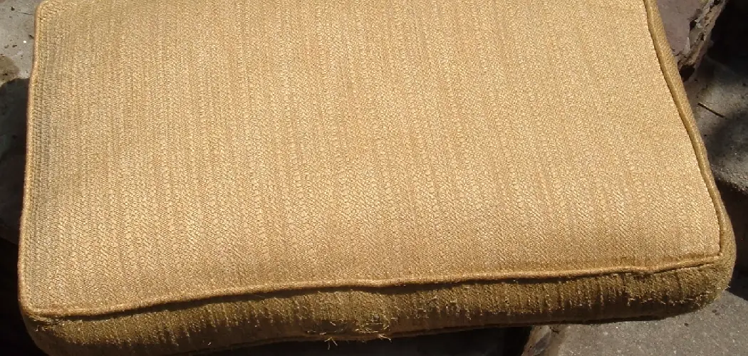 How to Make a Chair Cushion with Foam