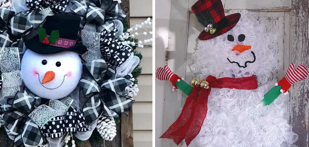 How to Make a Snowman Wreath