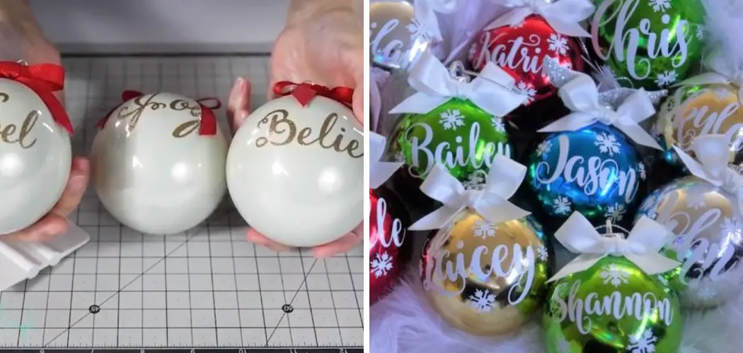 How to Put a Sticker on a Round Ornament