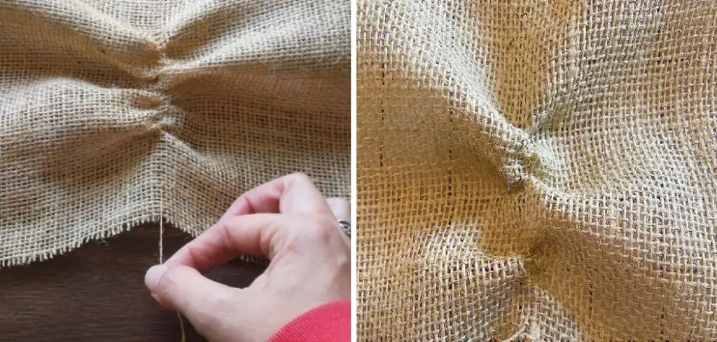 How to Sew Burlap