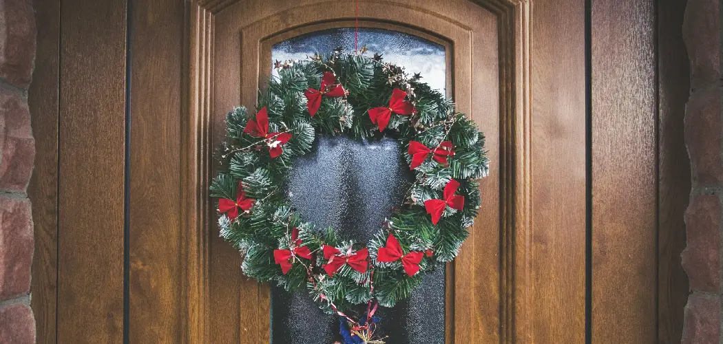 How to Hang Wreath on Glass Door