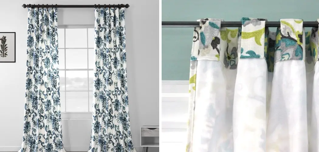 How to Make Back Tab Curtains