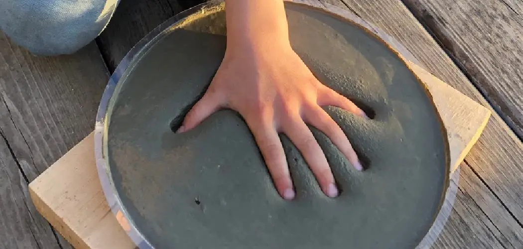 How to Make a Handprint Stepping Stone