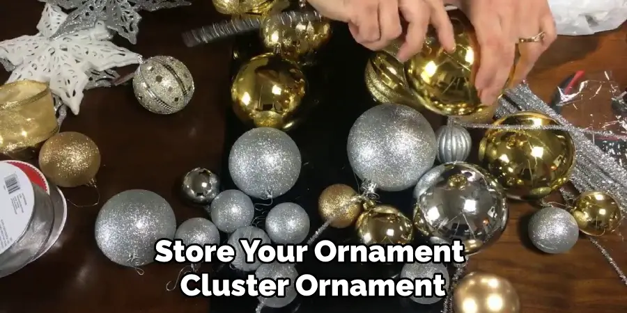 Store Your Ornament Cluster Ornament